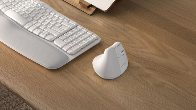 Rat&oacute;n Logitech Lift Vertical Wireless Blanco image number 0