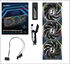 Ventilador Lian Li UNI FAN SL120 LCD Wireless RGB Reverse Blade PWM Negro 120mm (Pack 3) image number null