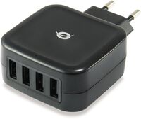 Cargador Conceptronic Althea 4 Puertas 25W USB
