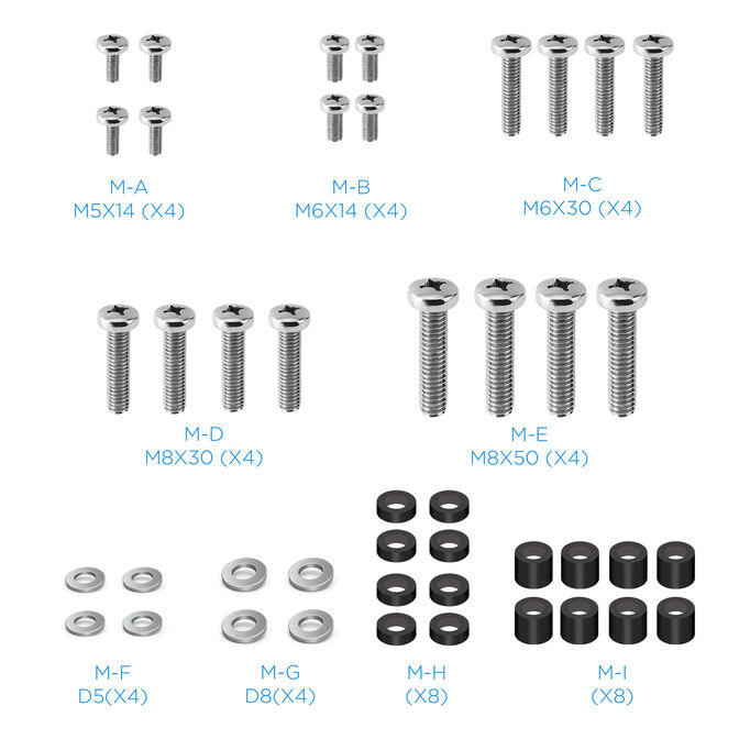 Soporte de Techo Tooq Inclinable Rotaci&oacute;n y Ajuste de Altura 23" a 55" M&aacute;x. 20Kg image number 4