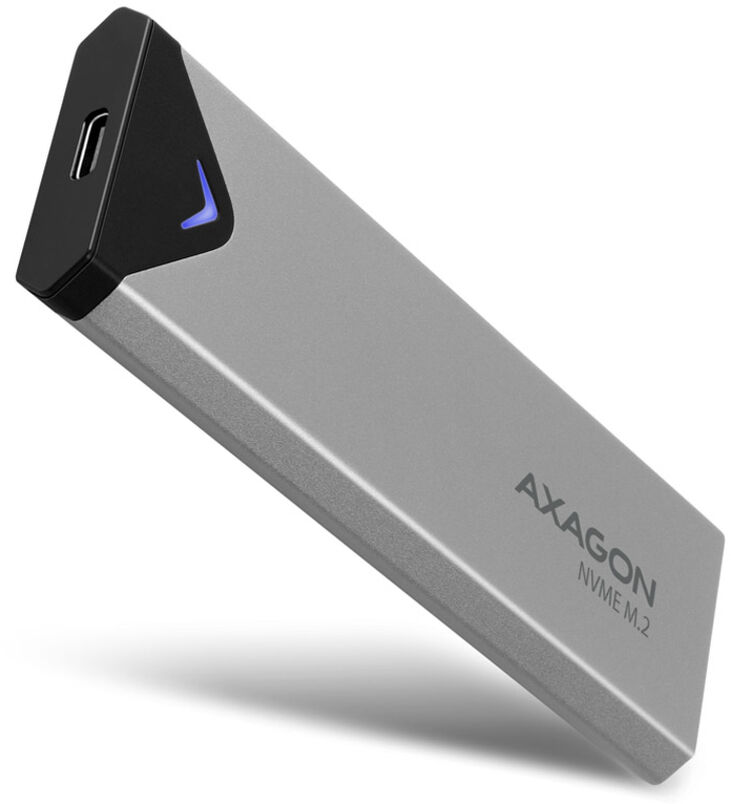 Caja Externo AXAGON EEM2-UG2 para M.2/NVMe/SSD USB-C 3.2 Gen2 silver image number 0