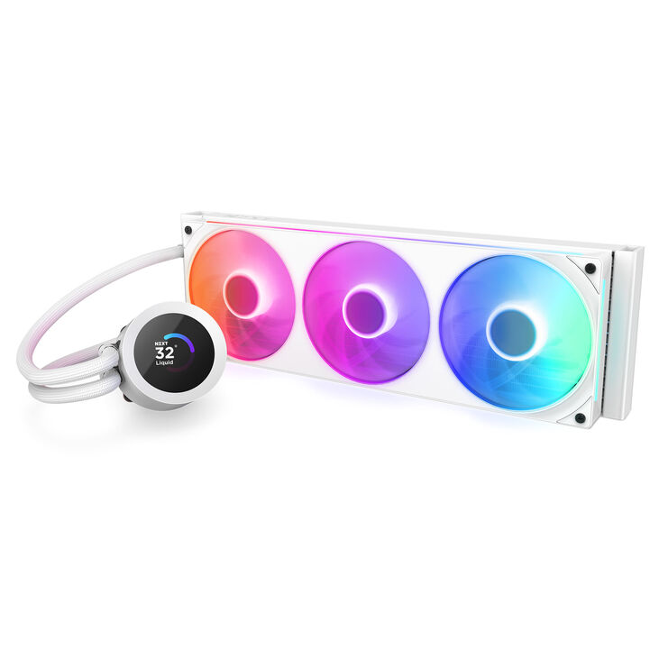 Kit de Refrigeración Líquida CPU NZXT Kraken 360 V2 RGB Blanco image number 1