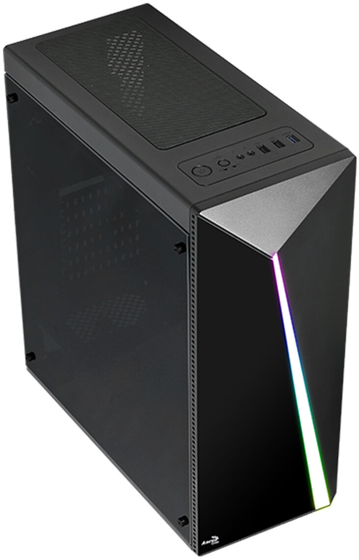 Caja ATX Aerocool Shard RGB Vidrio Templado Negro image number 2