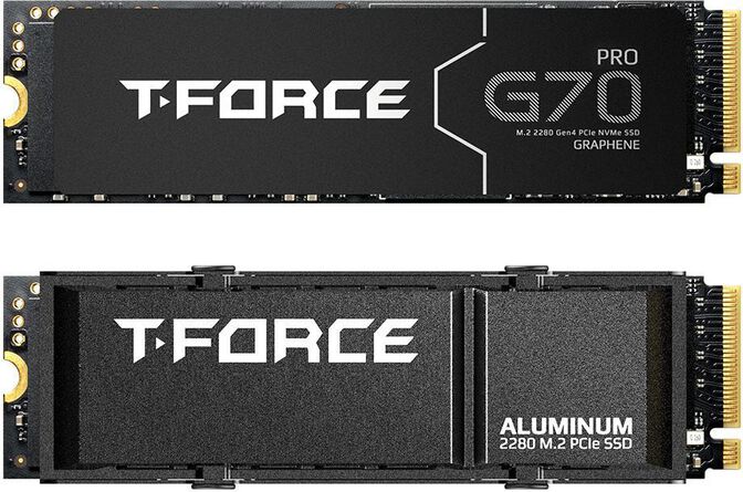SSD Team Group T-Force G70 Pro 1TB Gen4 M.2 NVMe (7400/5500MB/s) W/Heatsink image number 0