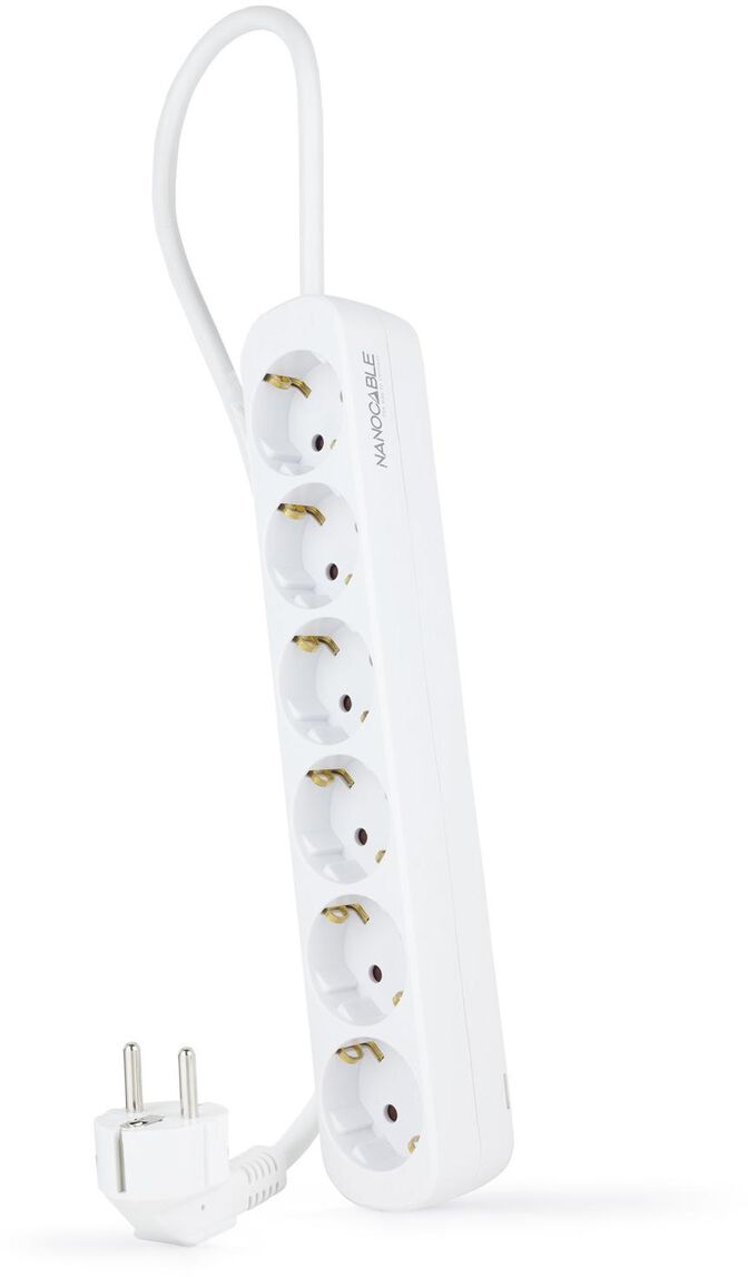 Regleta NanoCable 6 Tomas 1.4 M Blanco image number 0