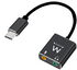 Adaptador Gigabit de Audio Ewent USB-C para 2x Jack 3.5 mm image number null