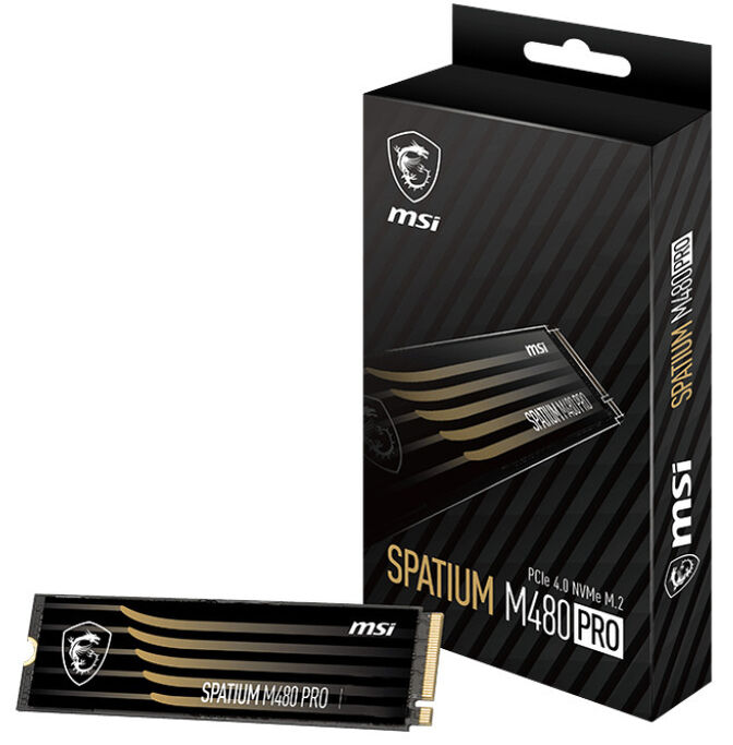 SSD MSI SPATIUM M480 Pro 1TB Gen4 M.2 NVMe (7400/6000MB/s) image number 0