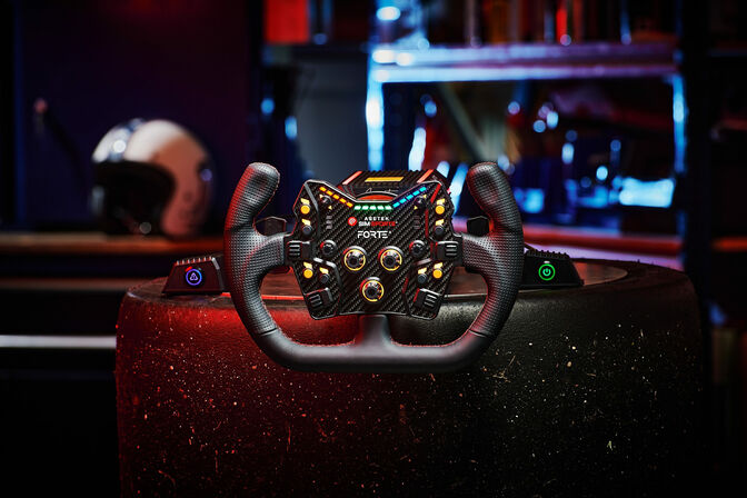 Asetek SimSports GT Rim - Open D, Cuero negro image number 3