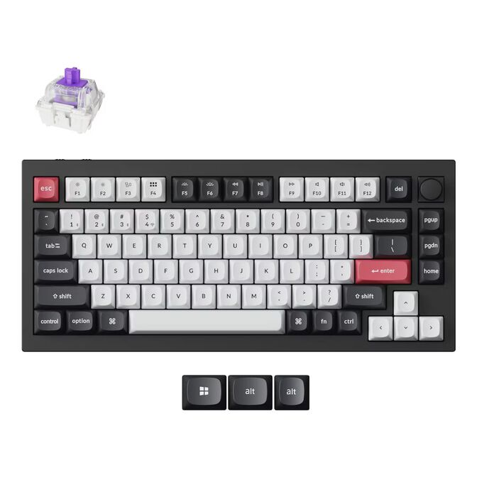 Teclado Magn&eacute;tico Keychron Q1 HE 75% Wireless Gateron Magnetic Switch Nebula Linear image number 0