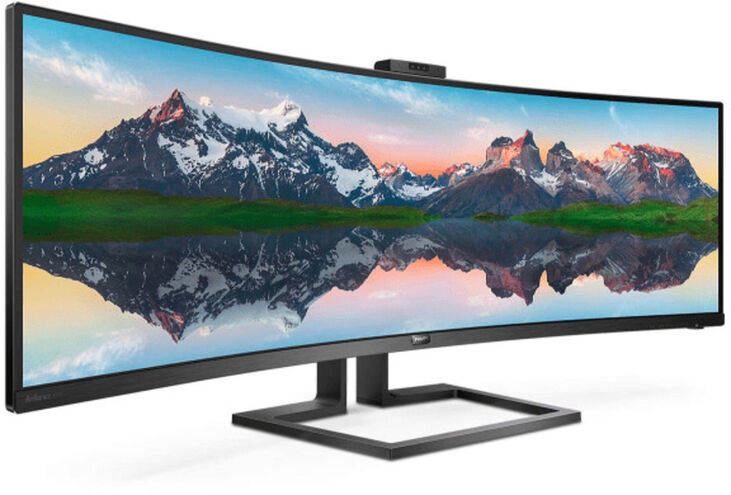 Monitor Curvo Philips 49" 499P9H VA Dual QHD 70Hz 5ms USB-C (65W) WebCam image number 3