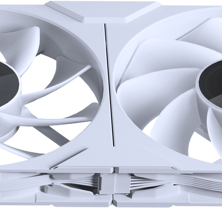Ventilador Phanteks M25 Gen2 140mm PWM Reversed Airflow D-RGB Blanco image number 3