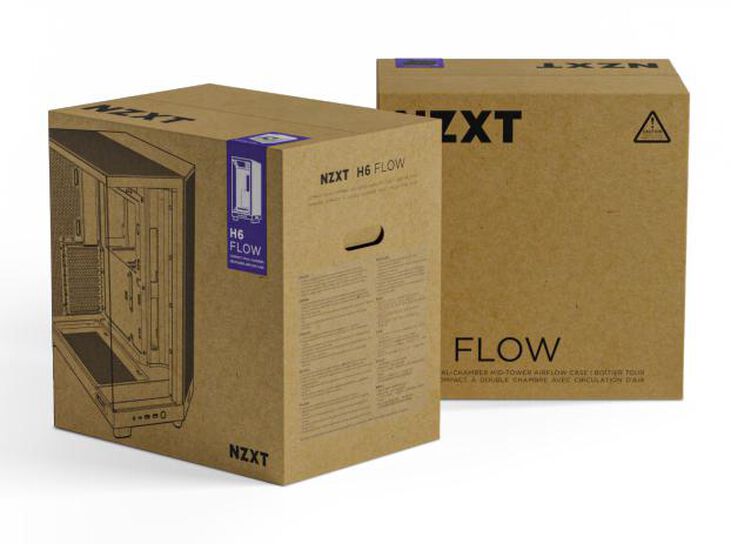 Torre ATX NZXT H6 Flow Negro Cristal Templado image number 15