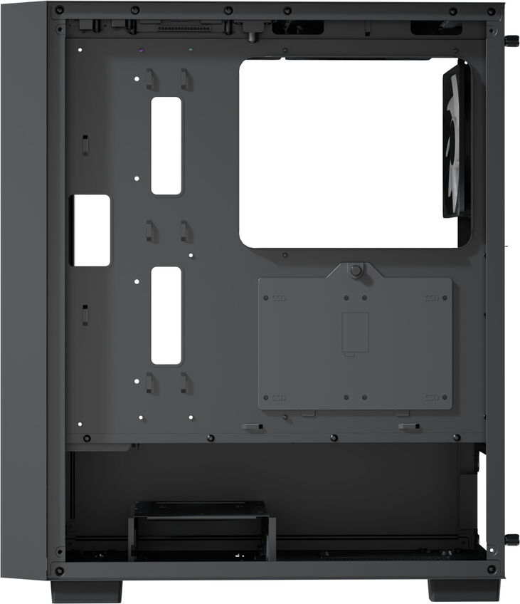 Caja ATX Aerocool B508A Flow ARGB Vidrio Templado Negro image number 5