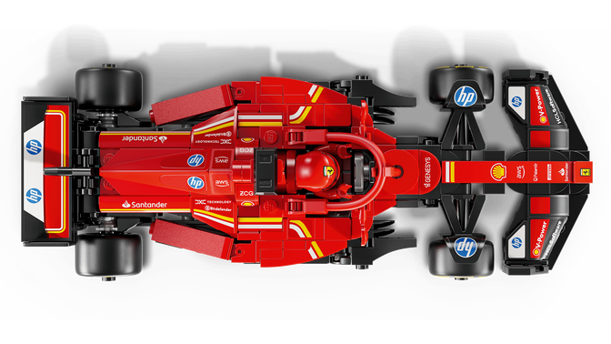 LEGO Speed Champions: Coche de Carreras Ferrari SF-24 F1, 275 Piezas (77242) image number 4