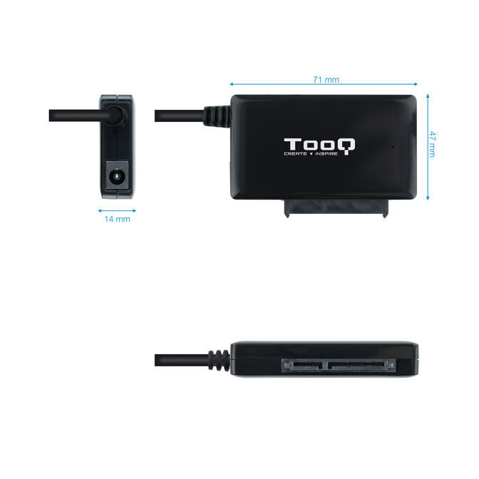 Adaptador Tooq USB 3.0 USB-A - SATA HDD/SSD 2.5" / 3.5" image number 2