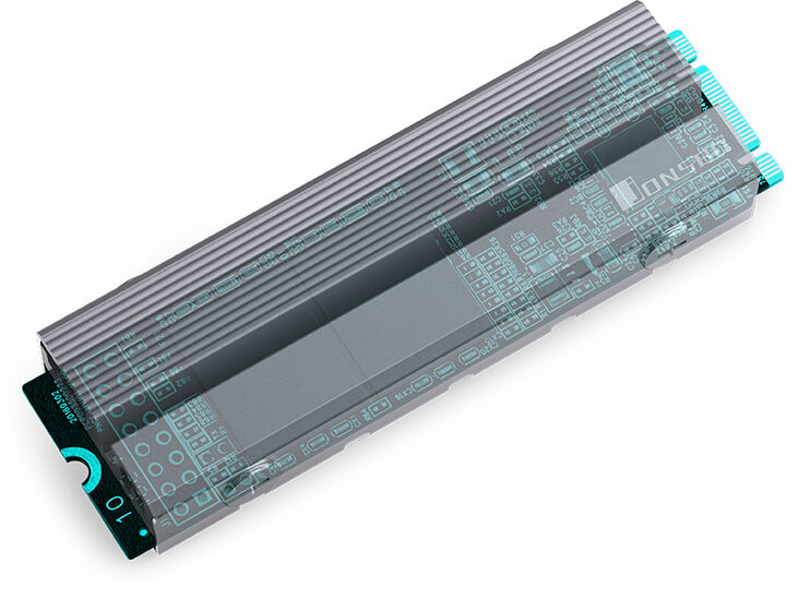 Ventilador Jonsbo M.2-6 SSD Gris image number 4