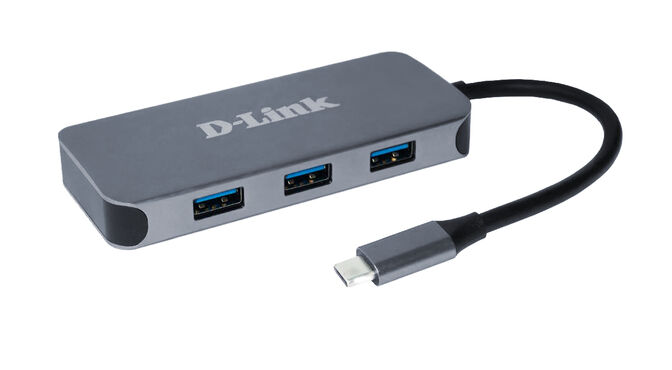 HUB USB D-Link USB-C Macho > 3 x USB 3.0 (SS) + 1 x HDMI (4K Ready) + 1 x USB-C (Thunderbolt 3) (PD60W) + 1 x RJ45 image number 0