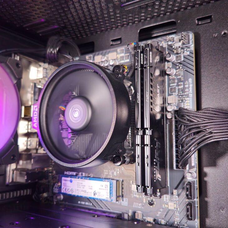 Ordenador AURA Gamer-PC Ryzen 5 7500F 32GB DDR5 1TB RX 9060 XT 16GB WiFi W11 image number 6