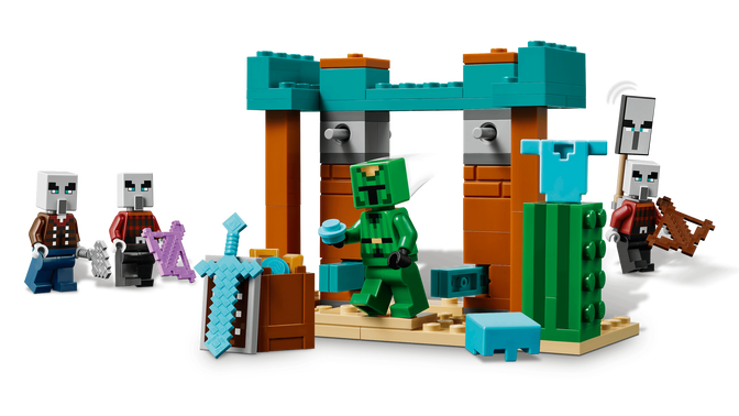 LEGO Minecraft: La Patrulla del Desierto de los Maldeanos, 105 Piezas (21267) image number 4