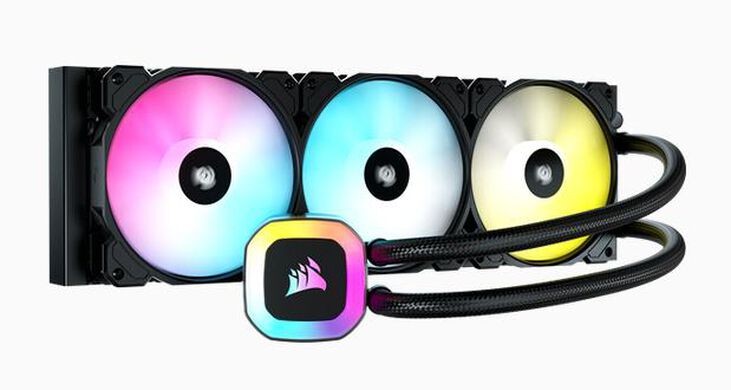 Refrigeraci&oacute;n L&iacute;quida CPU Corsair H150 RGB 360mm Negro image number 0