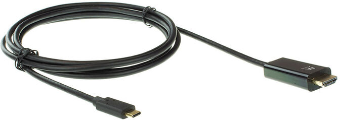 Cable Conversor Ewent USB-C Macho para HDMI Macho 2 M Negro image number 2