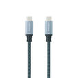 Cable USB 3.2 Gen2x2 Nanocable 20Gbps 5A/100W 4K/60HZ USB-C M/M 0.5 M Gris/Negro image number null