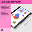 HP Pavilion x360 2-in-1 Laptop 14-ek1026np Intel&reg; Core&trade; i5 i5-1335U H&iacute;brido (2-en-1) 35,6 cm (14") Pantalla t&aacute;ctil Full HD 16 GB DDR4-SDRAM 512 GB SSD Wi-Fi 6 (802.11ax) Windows 11 Home Plata image number null