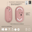 Rat&oacute;n Logitech Pebble 2 M350s Bluetooth Rosa image number null