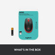 Rat&oacute;n Logitech M190 1000DPI Wireless Rojo image number null