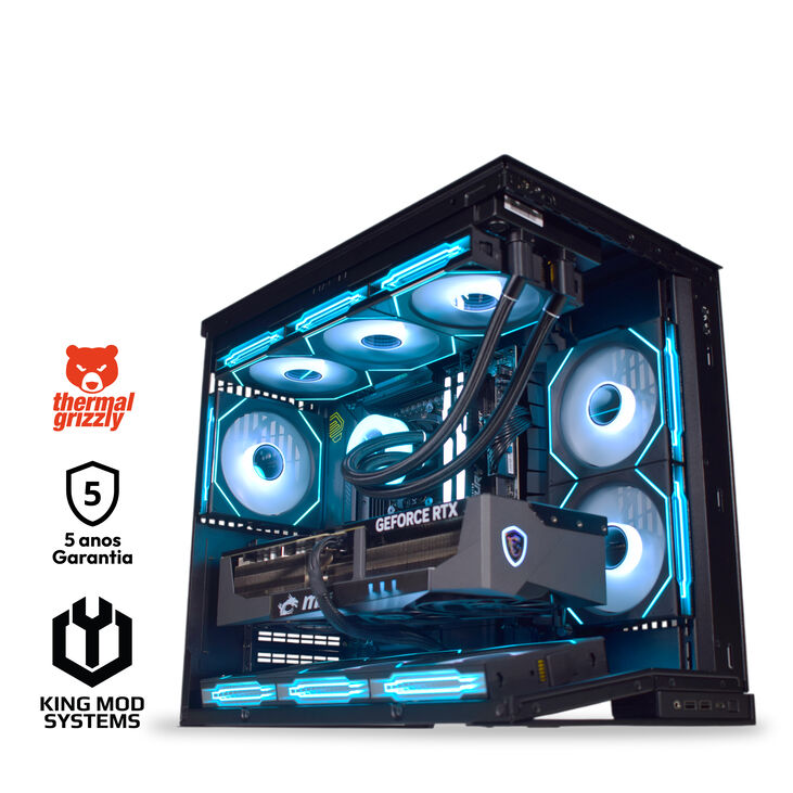 Ordenador King Mod Gamer-PC Ryzen 7 9800X3D 32GB DDR5 2TB RTX 5090 WiFi W11 V6 image number 0