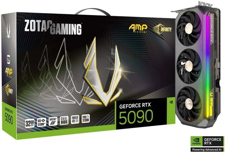 Tarjeta Gráfica ZOTAC GeForce® RTX 5090 AMP Extreme INFINITY 32GB GDDR7 DLSS4 DLSS4 image number 0