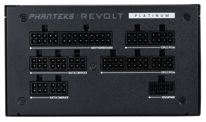 Fuente Modular Phanteks Revolt ATX 3.0 PCIe 5.0 1200W Platinum Preta (Sin Cables Inclu&iacute;dos) image number 2