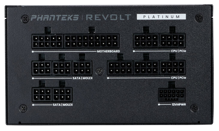 Fuente Modular Phanteks Revolt ATX 3.0 PCIe 5.0 1200W Platinum Preta (Sin Cables Incluídos) image number 2