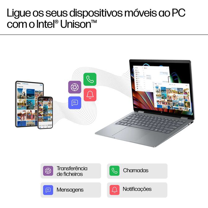HP Envy x360 2-in-1 Laptop 14-fc0009np Intel Core Ultra 7 155U H&iacute;brido (2-en-1) 35,6 cm (14") Pantalla t&aacute;ctil 2K 16 GB LPDDR5-SDRAM Wi-Fi 7 (802.11be) Windows 11 Home AI PC Plata image number 4