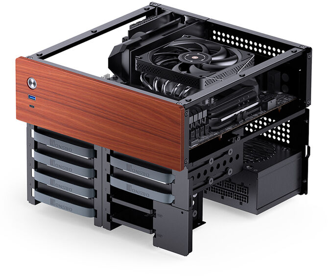 Caja Mini-ITX Jonsbo N4 Negro image number 3