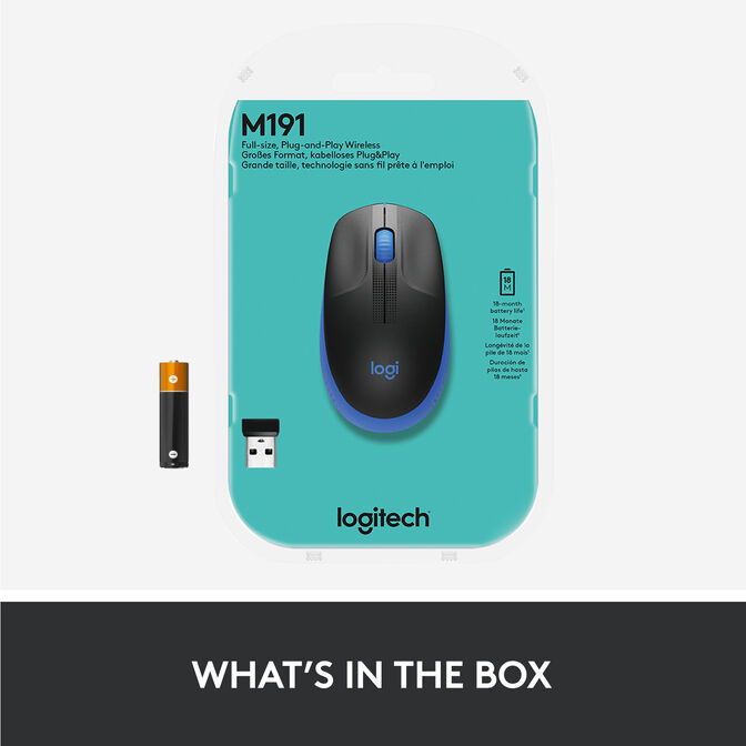 Rat&oacute;n Logitech M190 1000DPI Wireless Azul image number 3
