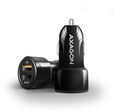 Cargador de coche AXAGON PWC-QC5, 1x USB-A QC 3.0 + 1x USB-A SmartCharge, 31,5 W image number null