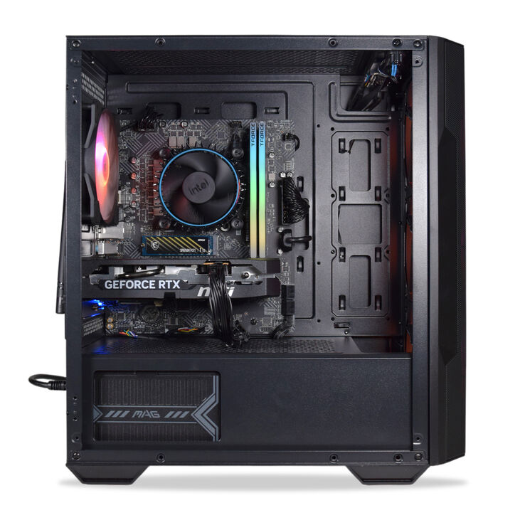 Ordenador AURA Gamer-PC Powered by MSI Intel i5 12400F 32GB DDR4 1TB RTX 5050 WiFi W11 image number 2