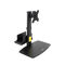 Soporte de Escritorio Tooq Inclinable y Giratorio 17" a 27" con Soporte para Mini PC Negro