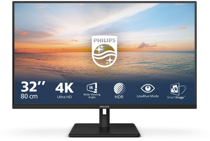 Monitor Philips S&eacute;rie 1000 31.5" 32E1N1800LA VA 4K 60Hz 4ms HDR10 altavoces integrados image number 7