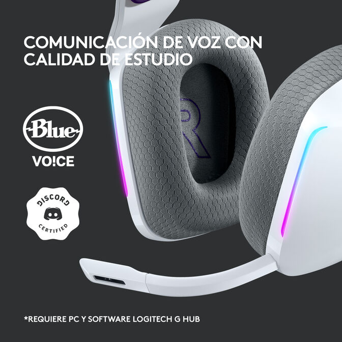Auriculares Logitech G733 RGB Lightspeed Wireless Blanco image number 25