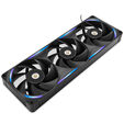 Ventilador NZXT F360x Perfomance RGB 120mm - Single-Frame Negras - Triplo Ventilador 120mm (360mm) image number null