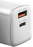 AXAGON ACU-PQ30 QC3.0,4.0/AFC/FCP/PPS/Apple + PD cargador de pared tipo C, 30W, Blanco image number null