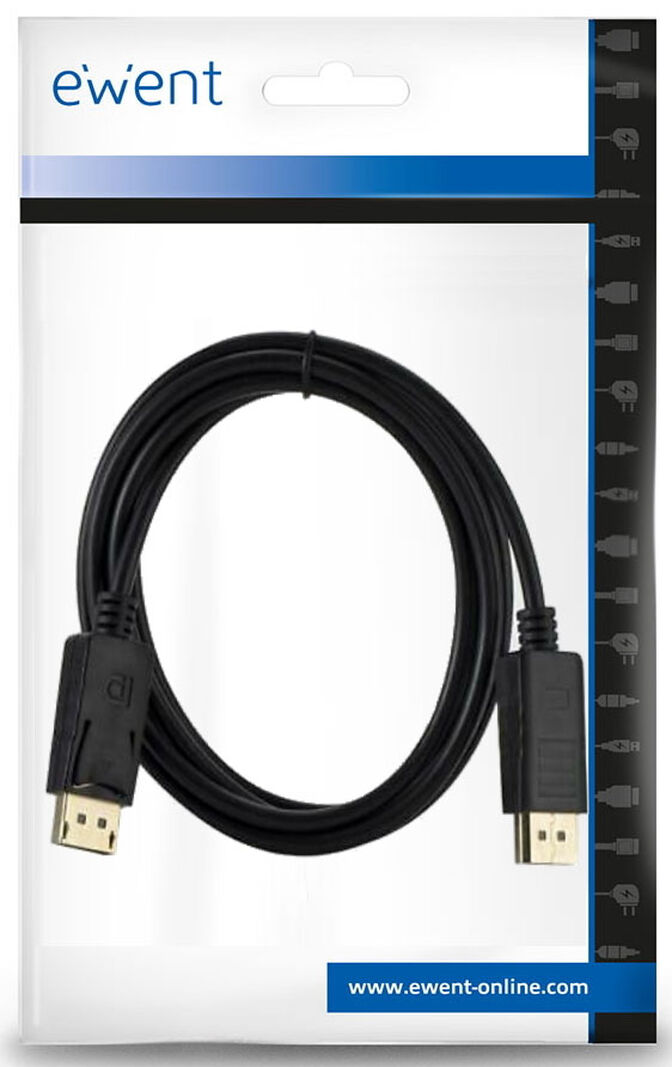 Cable DisplayPort Ewent DisplayPort 1.4 AWG30 8K@60Hz / 4K@240Hz 3 M image number 2