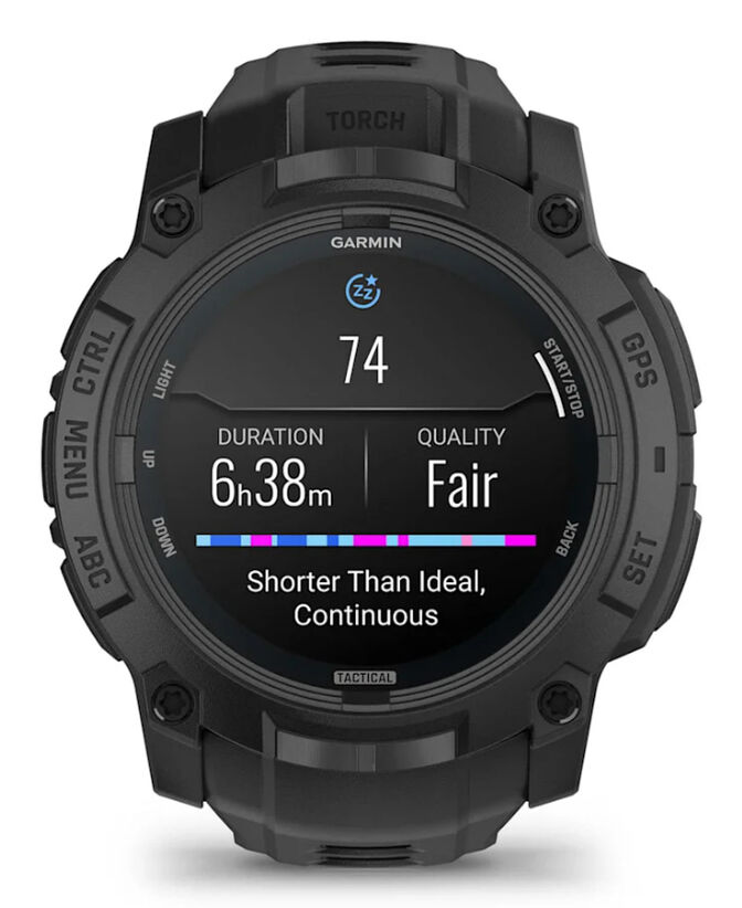 Smartwatch Garmin Instinct 3 Tactical Edition AMOLED 50mm Negro image number 4
