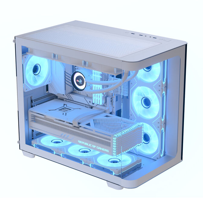 Caja ATX Aerocool P500C ARGB Vidrio Templado Blanco image number 2