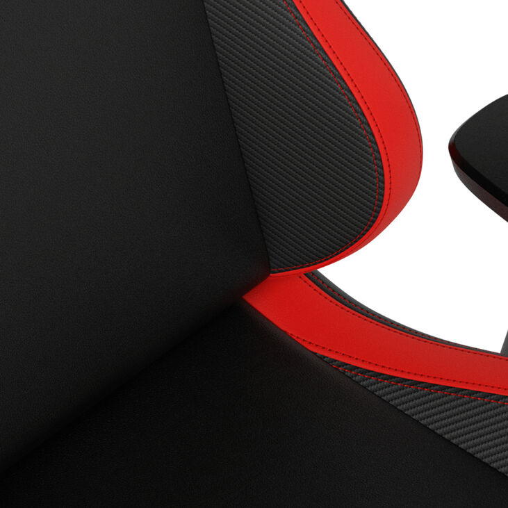 Silla noblechairs EPIC Compact - Negro /Carbono /Rojo image number 4