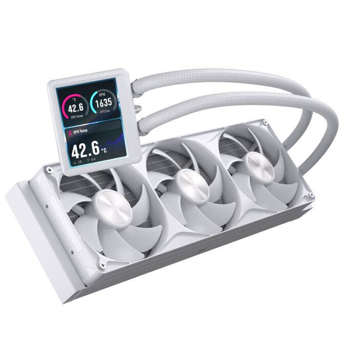 Refrigeraci&oacute;n L&iacute;quida CPU Corsair NAUTILUS II RS LCD 360mm Blanco image number 1