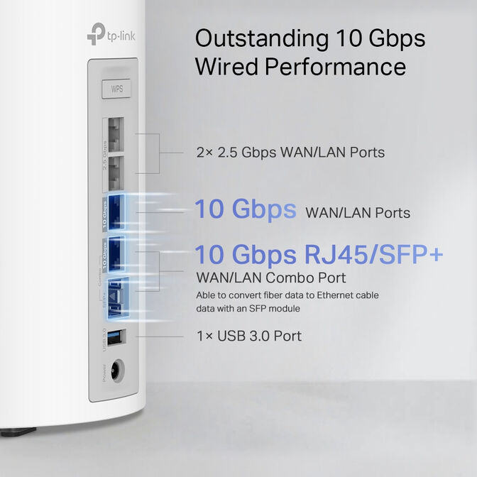Sistema Mesh TP-Link Deco BE85 BE19000 Tri-Band WiFi 7 Whole Home Mesh Branco (Pack 2) image number 7