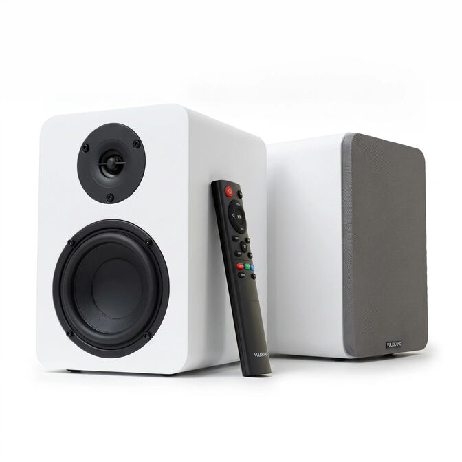 Colunas Hi-Fi Vulkkano A4 ARC MKII 60W Bluetooth HDMI ARC Brancas image number 0